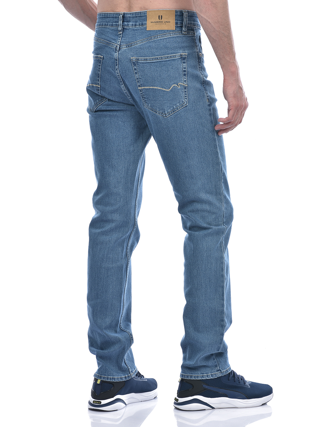 Numero Uno Men Faded Blue Jeans